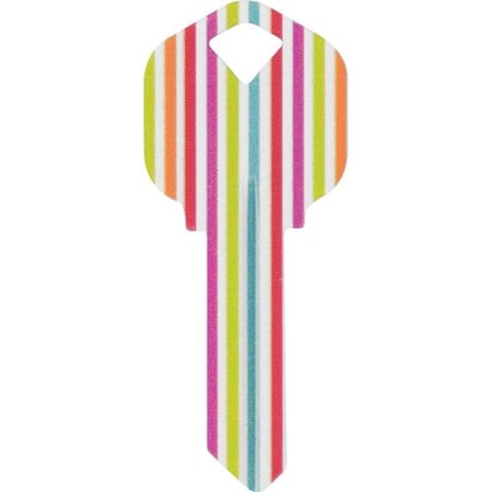 Hillman HILLMAN Wackey Stripes House/Office Universal Key Blank KW1 Single 89026